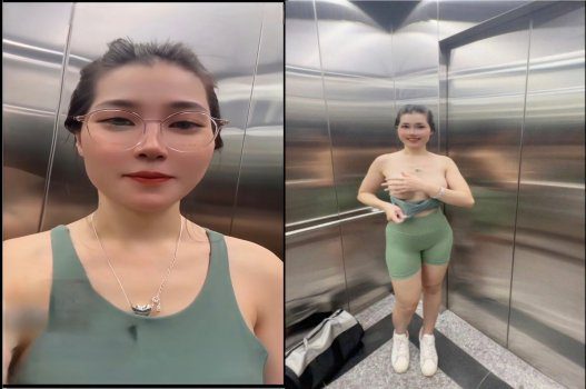 Em Lan Anh Dâm Đãng Bú Cặc Fan Trong Thang Máy